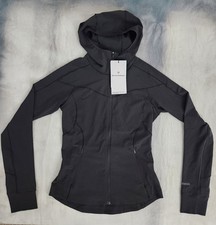 Lululemon Mist Over Windbreaker Women's Size 10 Black New LW4BSRS