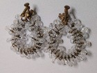 MIRIAM HASKELL VINTAGE Crystal Glass Chandelier Earrings SIGNED  — photo 8