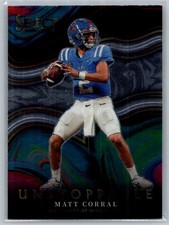 2022 Panini Select Draft Picks Matt Corral Unstoppable #US-MC