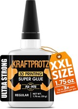 3D Printer Super Glue Thin for PLA, ABS, PETG, TPU Nylon 50 i, transparent