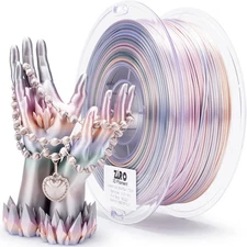 ZIRO 3D Printer Filament, Shiny PLA Fast Gradient Color Change, Glossy Color Cha