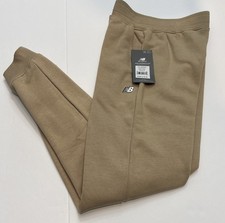 Boys New Balance Fleece Khaki Jogger Pants Size M 10/12 Brand New