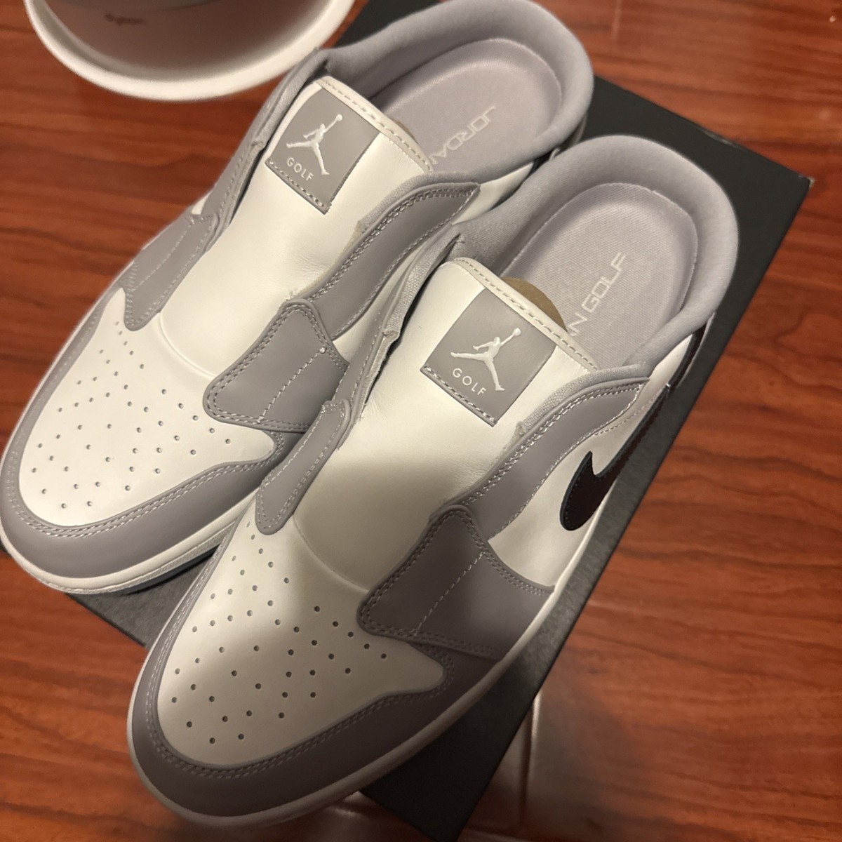 M 12.5 Air Jordan 1 Mule Golf Shoes Wolf Grey Sail Photon M 12.5 Air Jordan 1 Mule Golf Shoes Wolf Grey Sail Photon