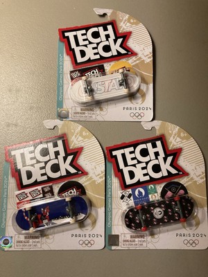 Lot of 3 2024 Paris Olympics Tech Deck Skateboard Fingerboard 2 Rare 1 CMN New