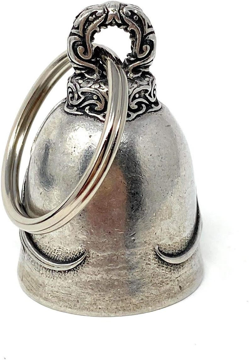 - Motorcycle Angel Biker Bell Accessory or Key Chain for Luck on the Road - Made