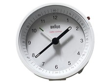 Sveglia radio marrone bianca radio control orologio analogico