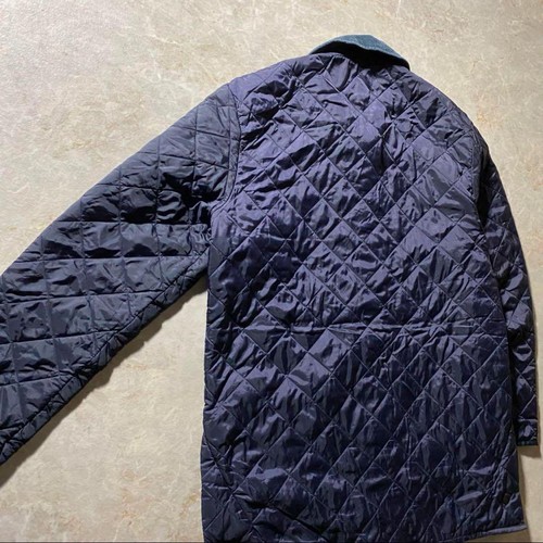 Barbour Steppjacke Herren M Navy Cord Kragen Vintage Warm Oberbekleidung - Bild 10 von 18