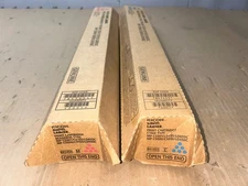 Set of Genuine Ricoh 841286 / 841454 Magenta + 841287 / 841455 Cyan Toners
