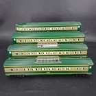 Set Of 4 American Flyer 9505/06/06/07 Erie Illuminated Passenger Cars S Gauge