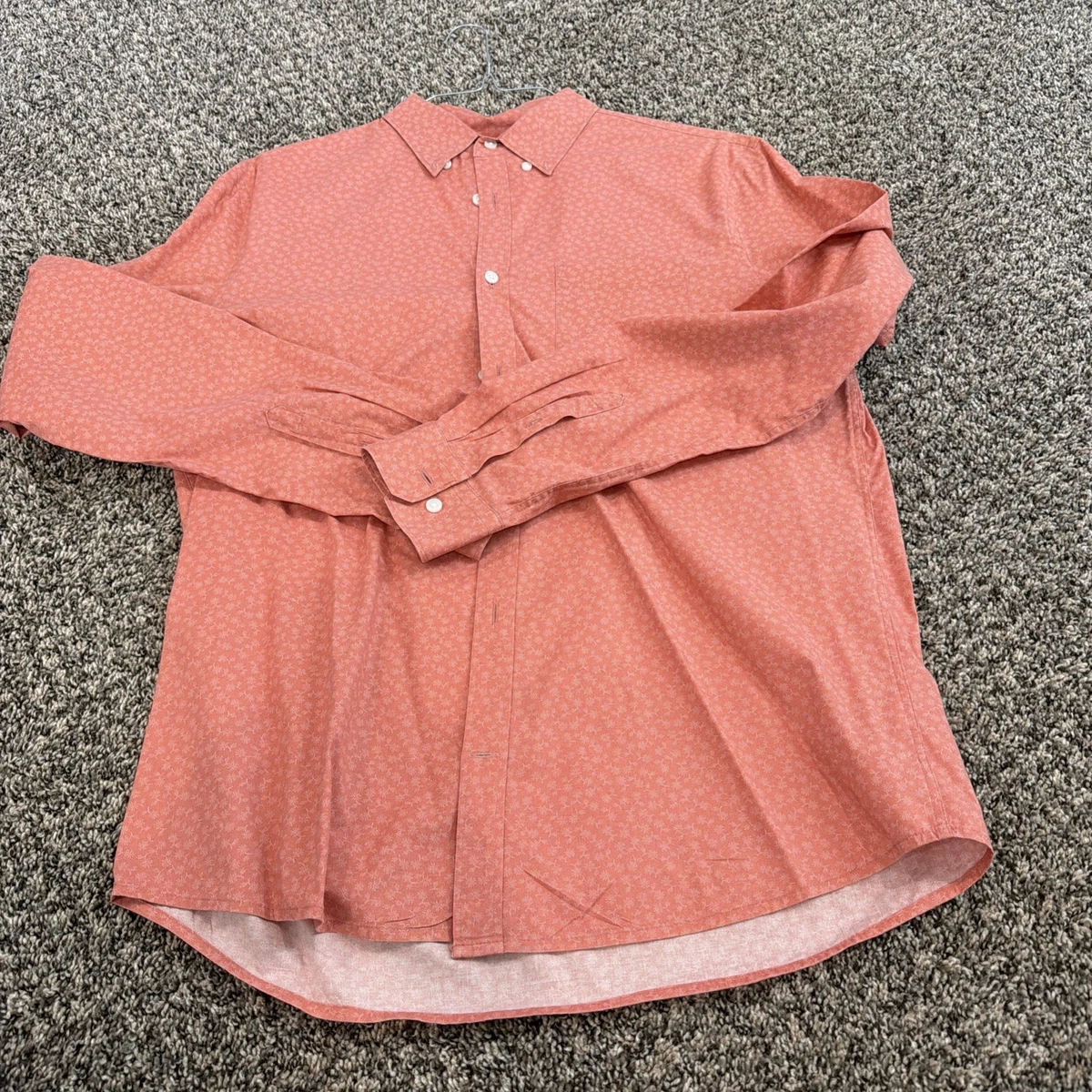open lace back dress Men's Performance Orange Dress Shirt (Best Stretch Button Down)  Twillory