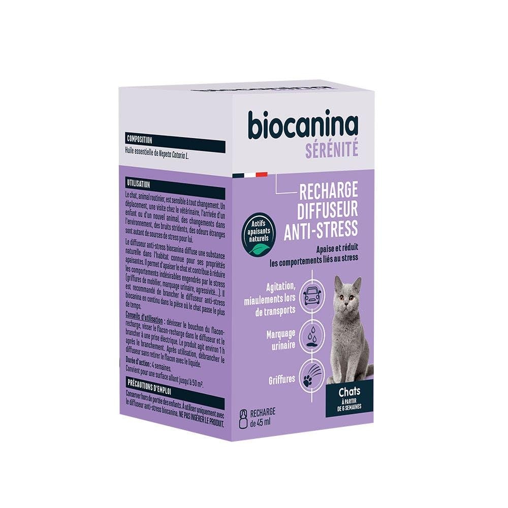 Recharge diffuseur anti-stress chat 45 ml contre le marquage urinaire