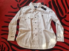 ❤️ G-STAR Boyfriend Shirt Hemd Bluse 89,-€ weiß XL oversized loose fit Hemdbluse