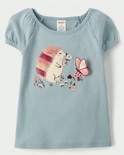 NWT Gymboree Girls Size 2T  5T 6  Highland Hills Hedgehog Tee  NEW