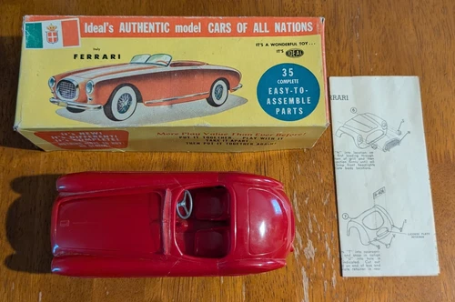 Vintage Ideal Ferrari 212n Road ter Model Kit #3084 With Box & Instructions  - Picture 1 of 16
