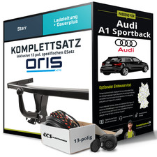 Anhängerkupplung ORIS starr für AUDI A1 Sportback +E-Satz Kit NEU AHK