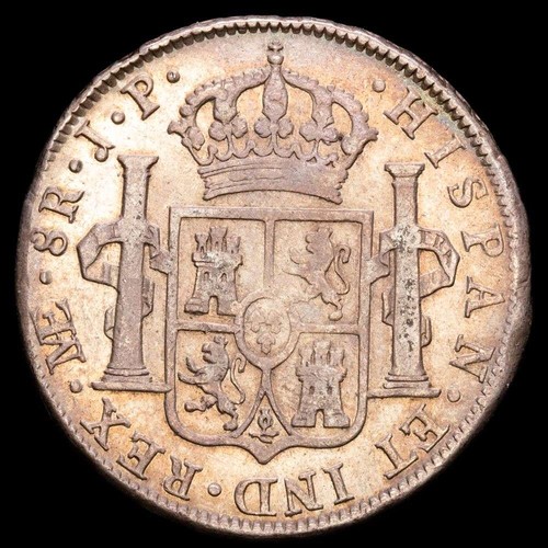 Fernando VII 8 Reales (27,05 Gramm) 1809 Lima J·P AC-1239 VZ+ - Bild 3 von 3