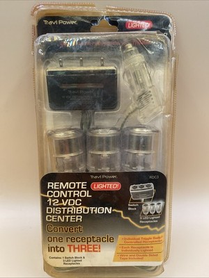Travel Power Remote 12 VDC Distribution Center 3 Outputs