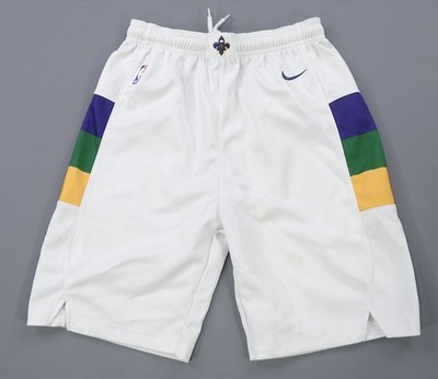 Rare NIKE New Orleans Pelicans City Edition Basketball Shorts Mardi Gras Youth L