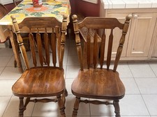 Vintage  1970s Ethan Allen Solid Wood Dining Chair, Chairs