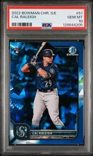 2022 Bowman Chrome Cal Raleigh Sapphire Edition #51 PSA 10