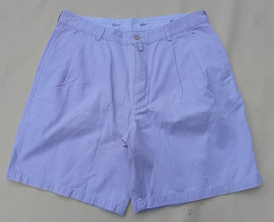 short chino plissé Lacoste vintage homme 34 mastic coton été golf preppy - Photo 1/4