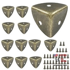 12Pcs Box Corner Protectors, 1" 25mm Metal Corner Edges Protector 1"x1"x1"