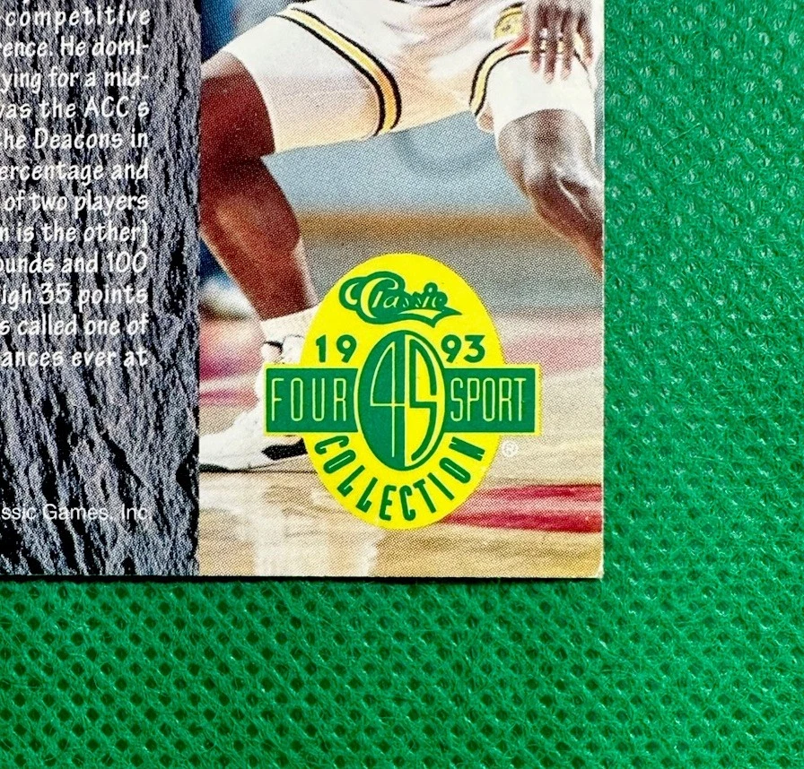 1993 Classic Four Sport RODNEY ROGERS #6 Rookie WAKE FOREST  VGEX - Image 3 of 4