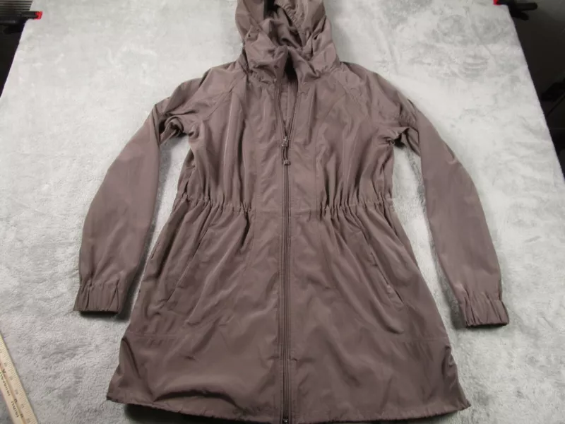 athleta full zip hooded activewear casual lightweight jacket