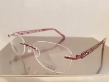 AIRLOCK Charisma 202 Titanium Rimless eyeglasses Frame Burgundy 51mm WOMEN