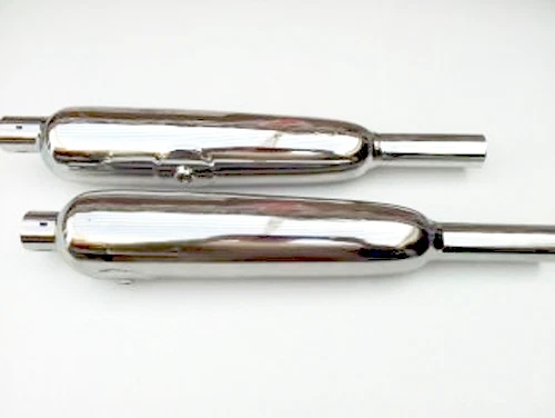 TRIUMPH T100C High Level Silencers (Small Body) 70-9669 70-9670 71-2019/20