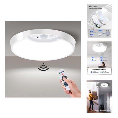 LED Ceiling Light with Motion Sensor, Ceiling Light with Remote Control, Dimm...