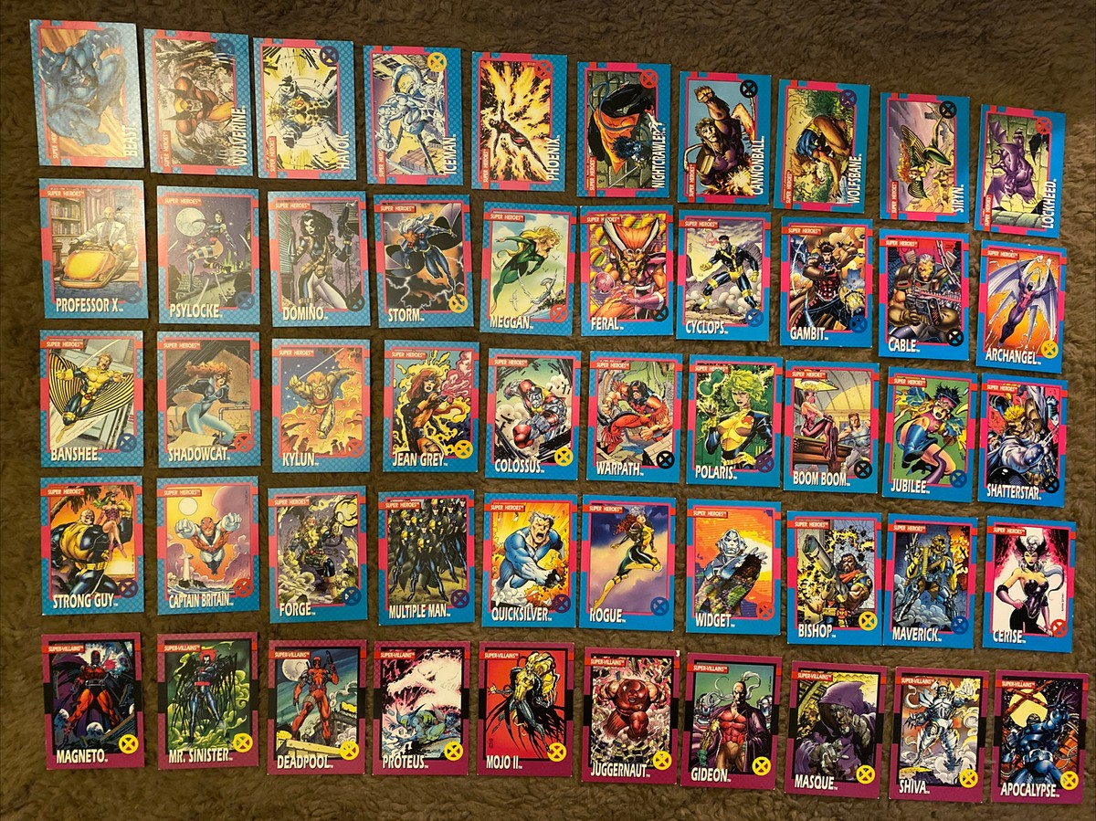 1992 Marvel X-MEN IMPEL 98 Base Card Set INCOMPLETE MISSING #47