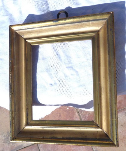 VINTAGE CORNICE IN LEGNO DORATO CM 21 X 24 X 4.5 (INGOMBRO CORNICE) 2.70 SPESSOR - 第 1/2 張圖片