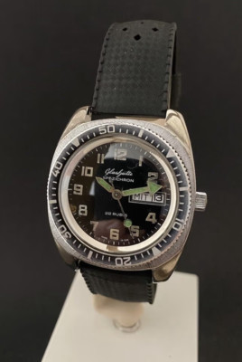 GLASHÜTTE SPEZICHRON GUB Vintage  Diver Uhr German keine Spezimatic TOP SELTEN !