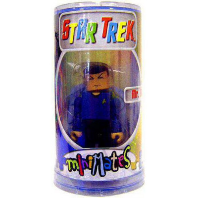 Minimates Star Trek Mr. Spock Actionfigur Art Asylum 2002 1st Release Canister