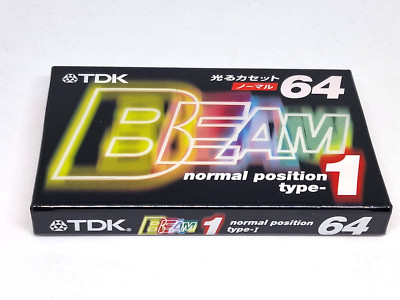 TDK BEAM 1 64  Blank Audio Cassette Tape (Sealed)  New!