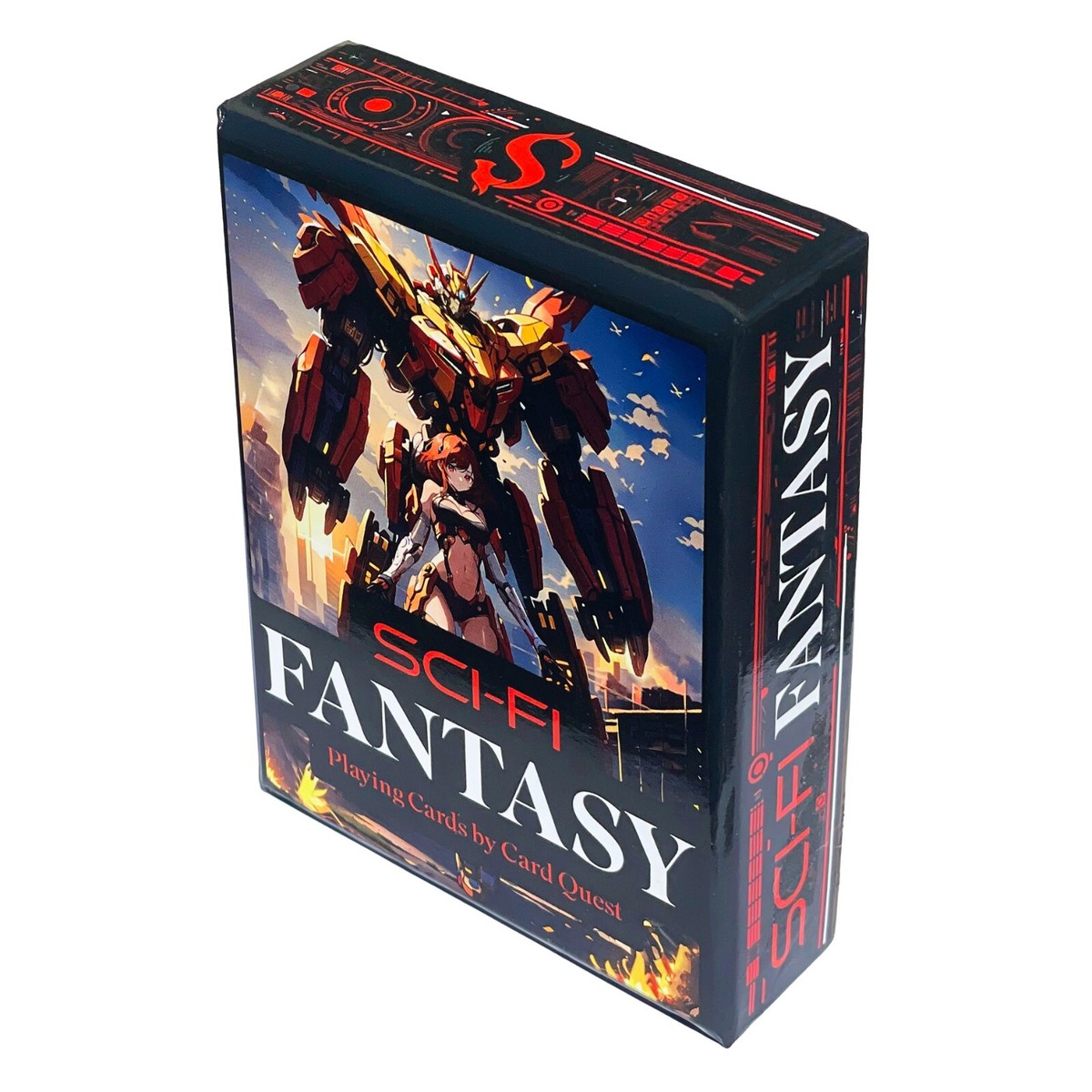 Sci-fi Fantasy Anime Waifu Playing Cards 52 Poker Deck & Box