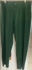 CHAPS Men s Green Flat Front Chino Pants 36X30