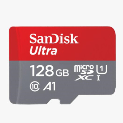 Carte MicroSDXC SanDisk Ultra 128 Go - Vitesse Jusqu'à 120 Mo/s, Classe 10, U1, A1
