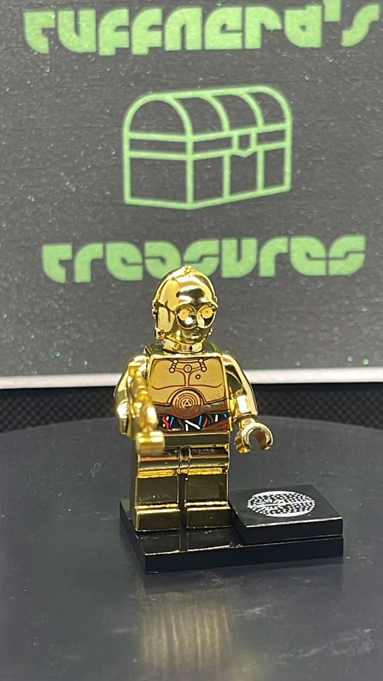 *RARO* ¡Minifigura personalizada cromada impresa lego star wars c-3po con PISTOLA LÁSER! Foto 2 de 4