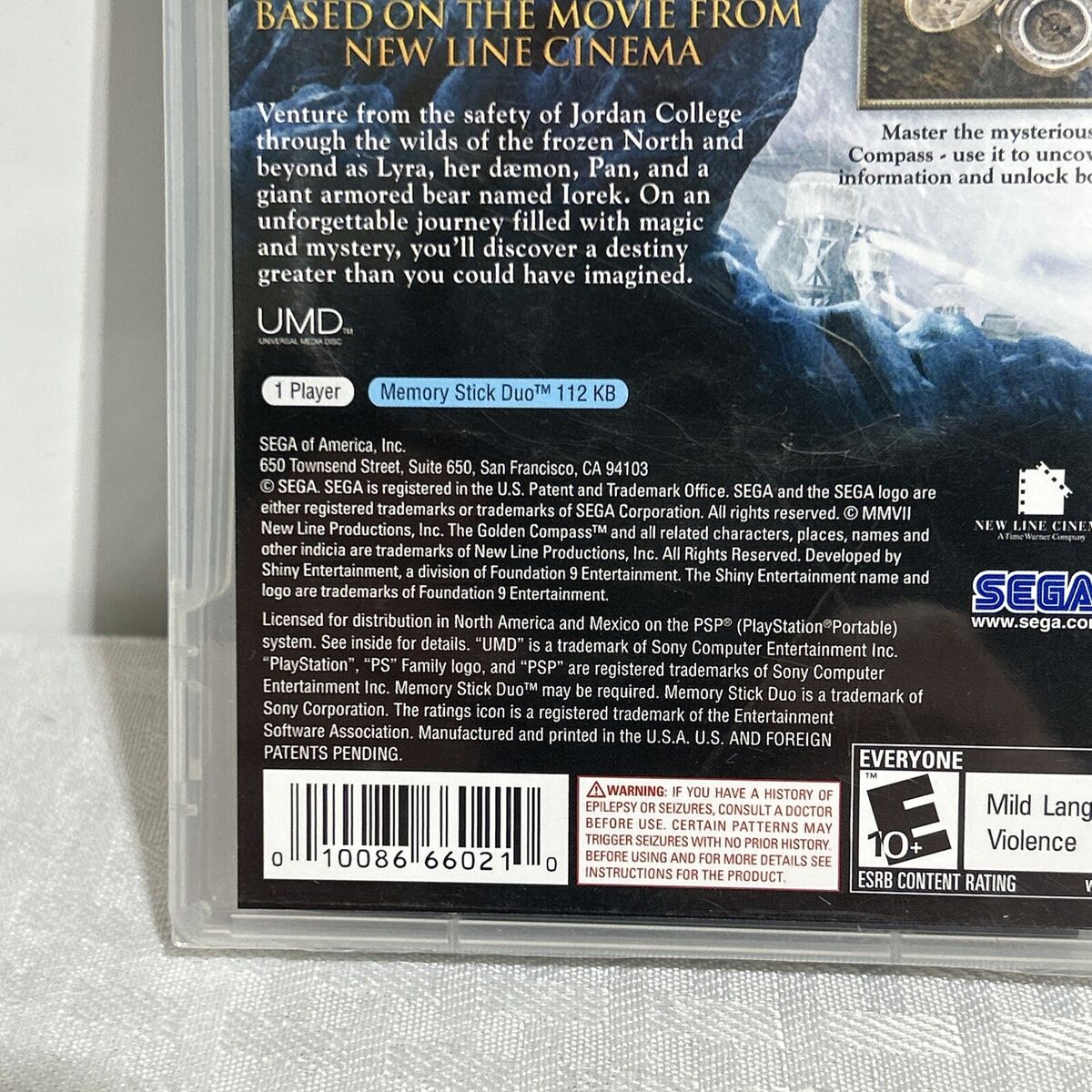 The Golden Compass PSP Game Only 10086660210