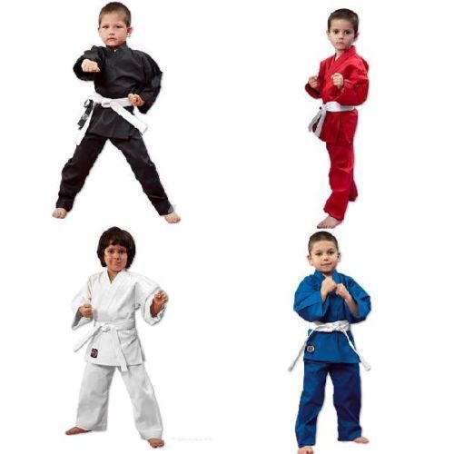 Martial Arts Karate Uniform / Gi Lightweight Student - WHITE, BLACK, BLUE, RED - Picture 1 of 1