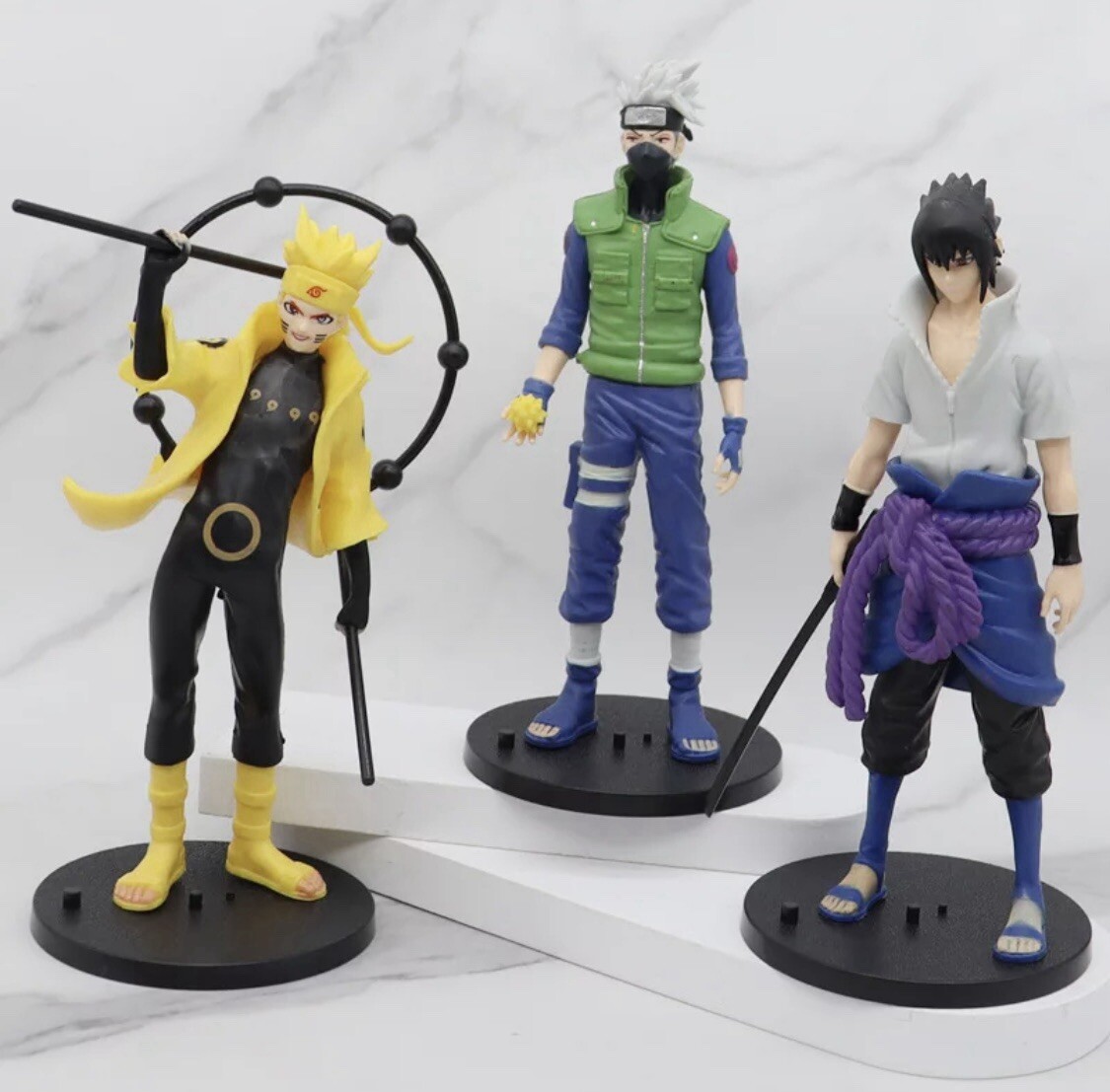 Pack Of 6 Action Figures Naruto Uzumaki Sasuki Uchiha Anime Play
