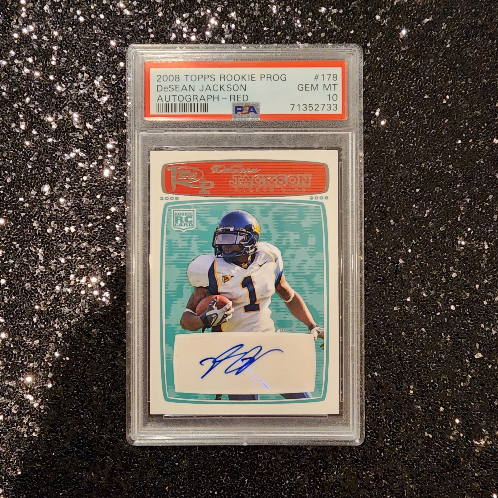 DeSean Jackson Topps Rookie Progression #178 Autograph-Red