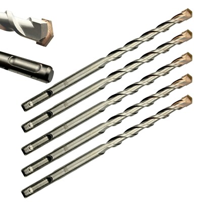 7/16''X6'' Carbide-Tipped SDS Plus Rotary Hammer Drill Bit Set, 5 Pcs for Masonry