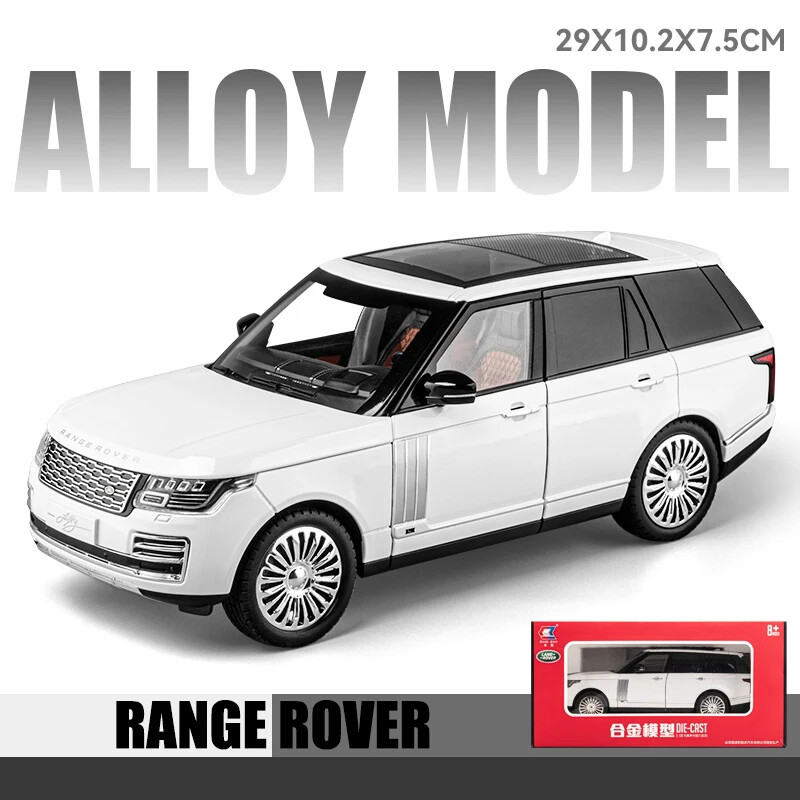Range Rover ホワイト 1/18 スケール 1/18 Range Rover Suv Off-road Vehicle Alloy Diecast Model Car