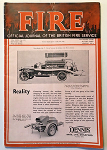 WWII Era OFFICAL JOURNAL OF BRITISH FIRE SERVICE Oct 1940 Blitz on London RARE