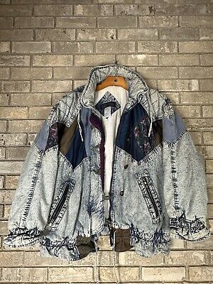 Vintage 80s Rock Creek Western Denim Jean Jacket With Size Vintage 80s Rock Creek Western Denim Jean Jacket With Size