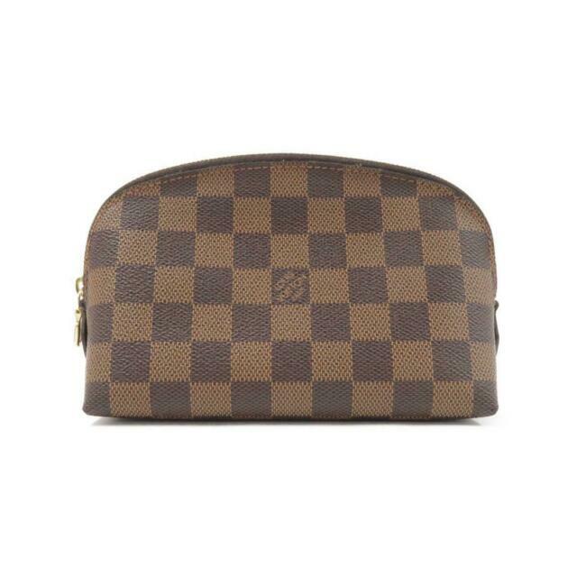 Louis Vuitton ブラウンレザーポーチ Louis Vuitton Cosmetic Pouch Brown Canvas for sale online | eBay