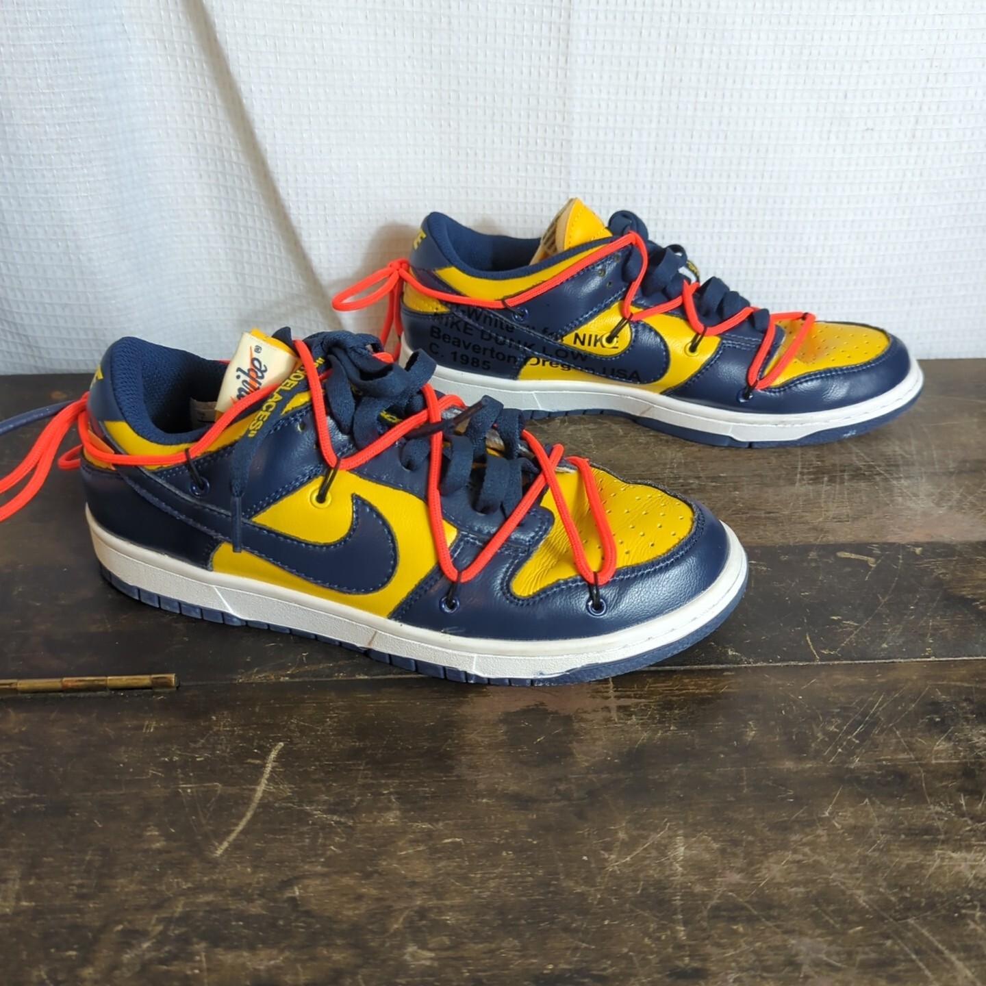 OFF WHITE X NIKE Taglia 7 Nike Dunk Low x OFF WHITE University G 2019